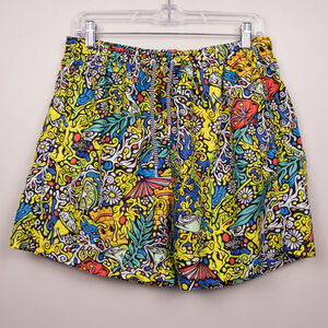Boardies x Bebar graffiti art print swim trunks-XL